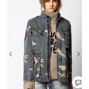 Zadig & Voltaire Camouflage Jacket